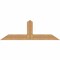 Ekena Millwork Portland Smooth Timber Gable Bracket, Western Red Cedar, 60"W x 20"H x 5 1/2"D x 5 1/2"F, 8/12 Pitch GBW060X20X0606POR00SWR - alternate 1